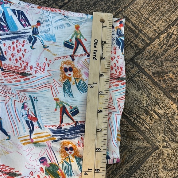 Zara Multicolor Graphic Button Down Shirt 100% cotton - Picture 10 of 10